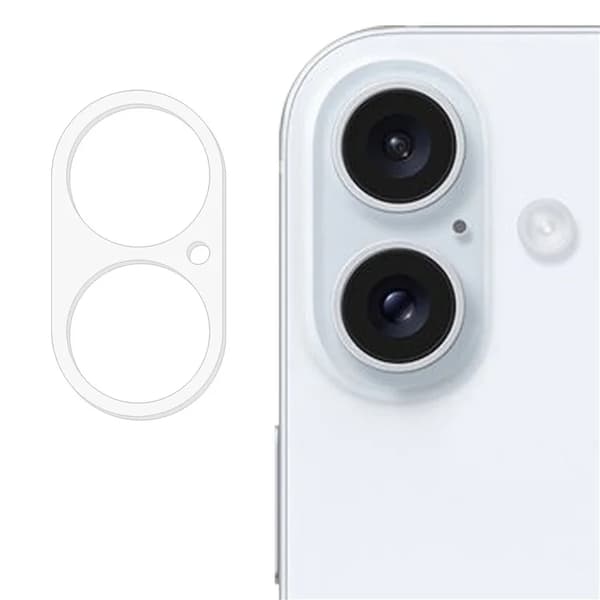 iPhone 16 Plus Kameralinsskydd Härdat glas - Clear Transparent