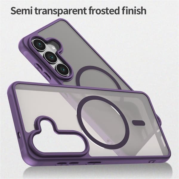 WANLONFENG Mobilskal för Samsung Galaxy S26 Plus Magnetiskt PC + TPU - Lila
