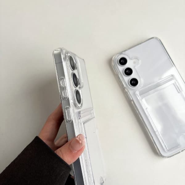 Mobilskal för Samsung Galaxy S26 Plus Transparent PC + TPU - Grå