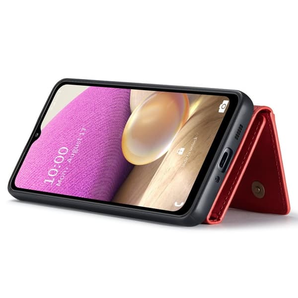 DG.MING 2 in 1 Plånboksfodral för Samsung Galaxy A33 5G - Röd