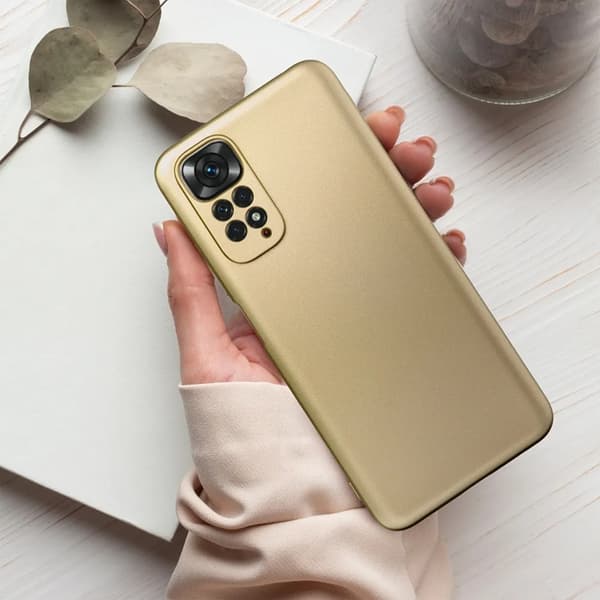 Telefontaske til Xiaomi Redmi Note 14 Pro 5G Metallisk - Guld Guld