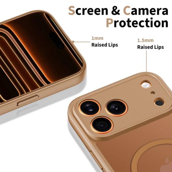 Tech-Protect Mobilskal till iPhone 17 Pro Max MagSafe BasicMag - Mattbrun Brun
