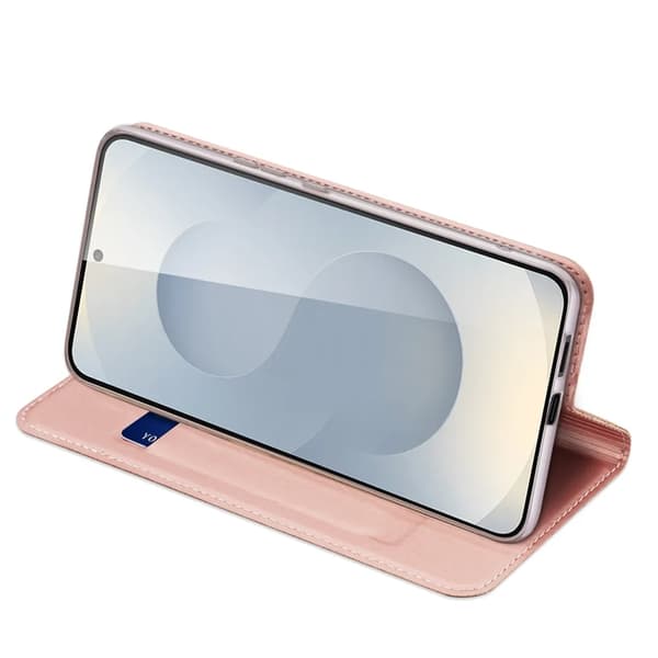 DUX DUCIS Skin Pro Galaxy S25 Edge Plånboksfodral PU Läder - Rosa Rosa