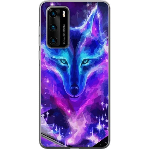 Mobilskal till Huawei P40 med Neon Varg
