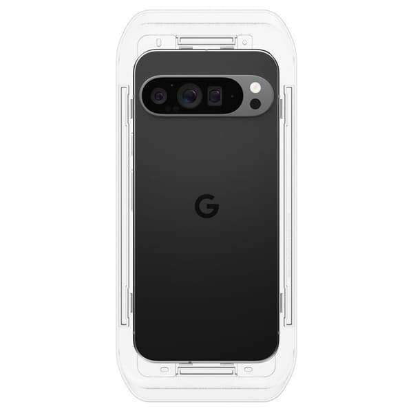 Spigen [2-Pack] Google Pixel 9 Pro XL Härdat Glas Skärmskydd 'EZ Fit" Transparent