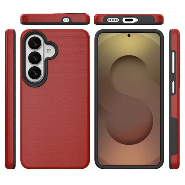 Mobilskal för Samsung Galaxy S26 Magnetiskt Shockproof TPU + PC - Röd