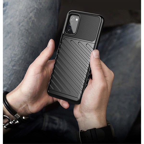Thunder Twill Skal till Samsung Galaxy A03s - Svart Svart