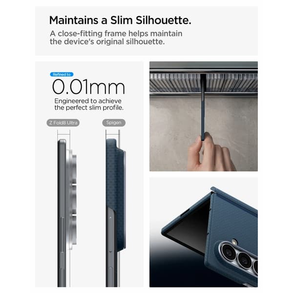 Spigen Mobilskal För Galaxy Z Fold 8 Ultra MagSafe Airskin Aramid