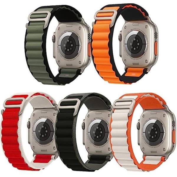 Apple Watch 2/3/4/5/6/7/SE (38/40/41mm) Alipine Loop Armband Transparent