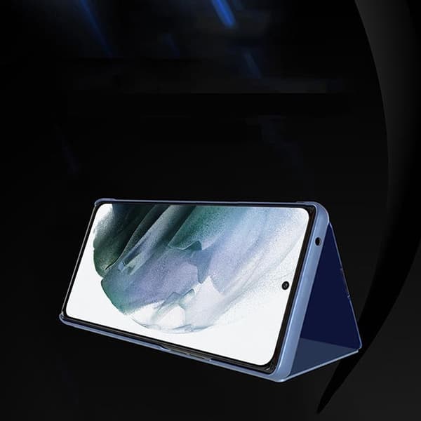 Galaxy S22 Plus Cover Clear View - Blå Blå