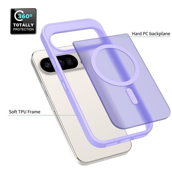 Mobilskal till Google Pixel 10/10 Pro MagSafe Skin Touch - Lila Lila