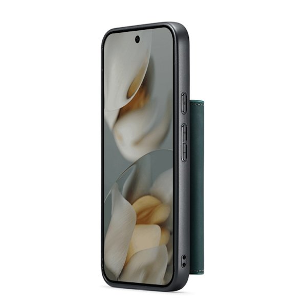 DG.MING Google Pixel 10 Pro/10 Plånboksfodral Detatchable M1 Grön