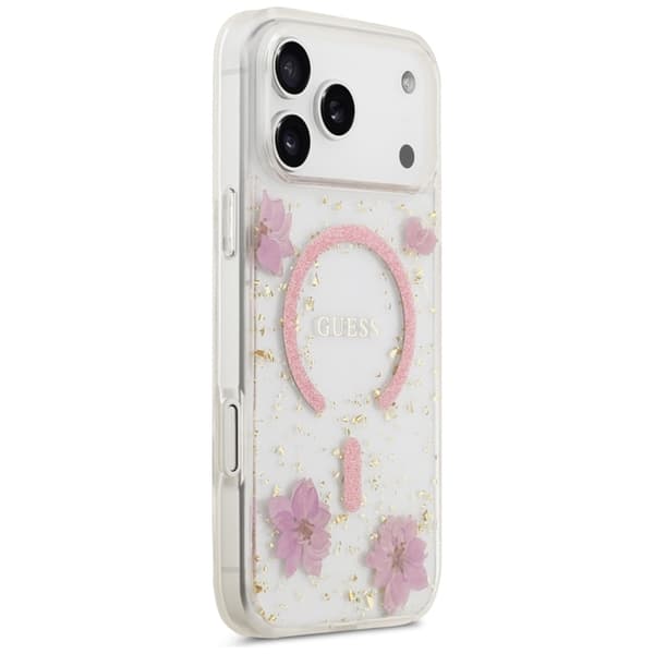 Guess Mobilskal För iPhone 18 Pro Max/17 Pro Max Magsafe Resin Flowers