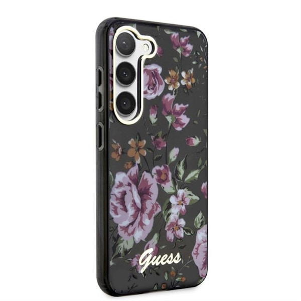 Guess Galaxy S23 Plus Mobilskal Flower Collection - Svart Svart