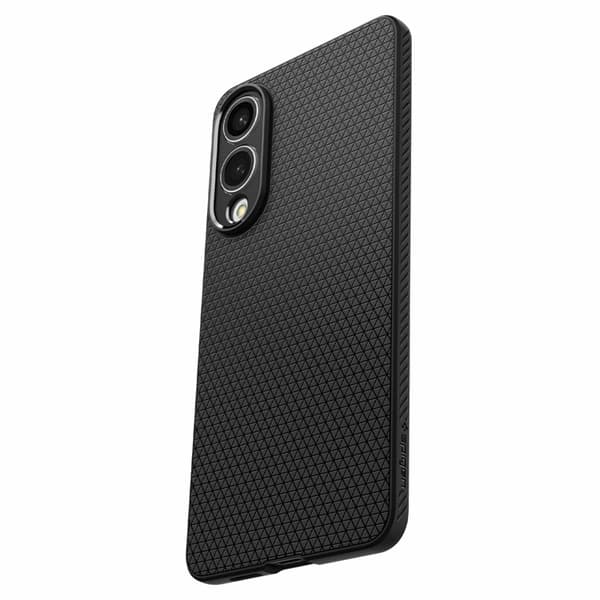 Spigen Telefontaske til Galaxy S25 Edge Liquid Air - Matt Sort Svart