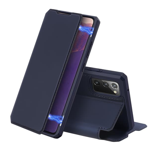 DUX DUCIS Nahkakotelo Samsung Galaxy Note 20 - Sininen Blue