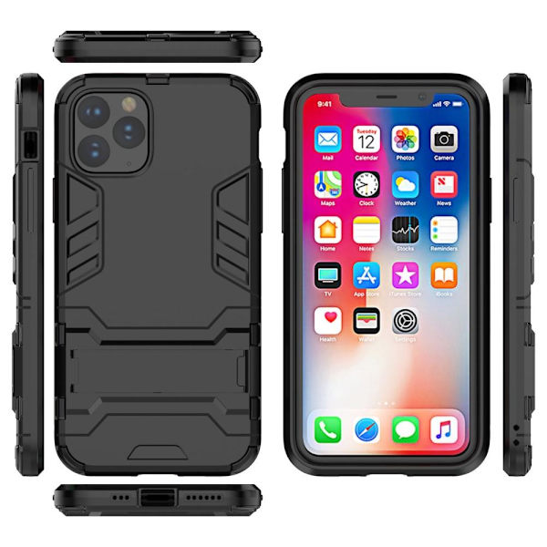 Skal med Kickstand Stativ för iPhone 11 Pro - Svart Svart