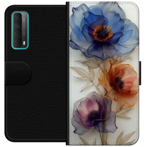 Plånboksfodral till Huawei P smart 2021 med Silkesblommor