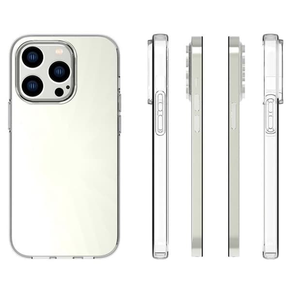 Ultratunnt iPhone 14 Pro Max Skal Mjukplast - Transparent Transparent
