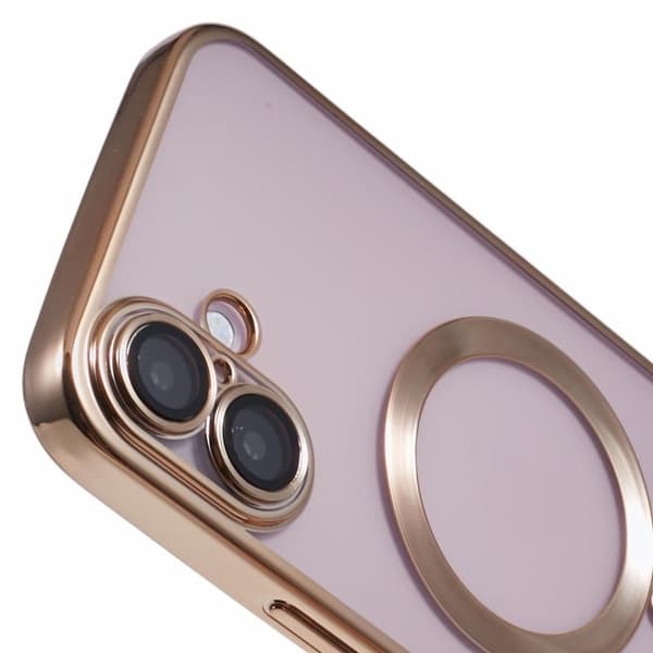 X-LEVEL Mobilskal till iPhone 16 Plus Magnetiskt TPU Guld