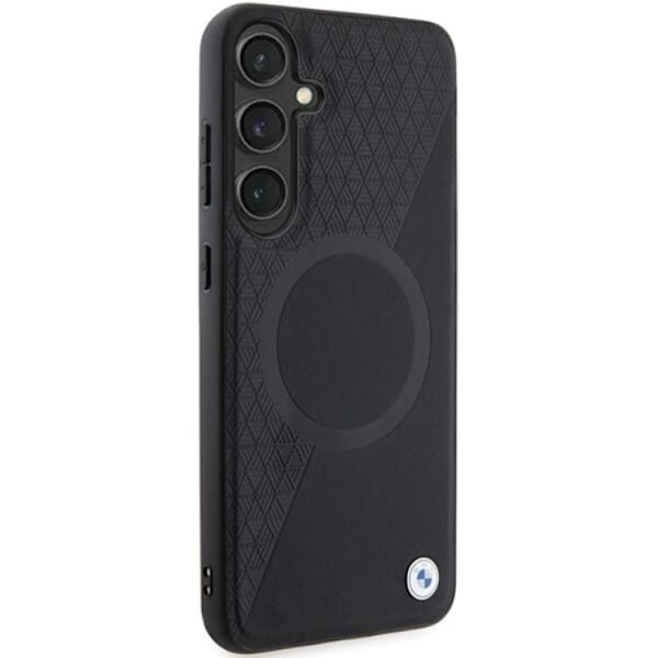 BMW Galaxy S24 Plus Mobilskal Magsafe Half Textured & Circle Svart