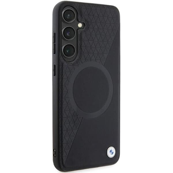 BMW Galaxy S24 Plus -puhelinkotelo Magsafe Half Textured & Circle Black