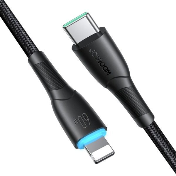 Joyroom Starry USB-C - USB-C 60 W kaapeli 1 m - musta