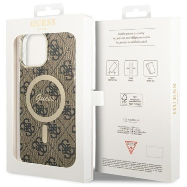 Guess iPhone 13 Pro Max Cover MagSafe 4G - Brun Brun