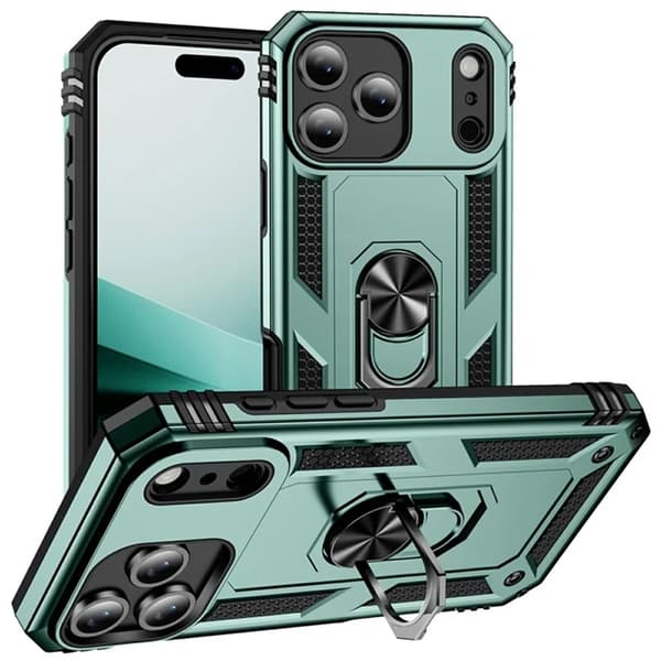 Mobilskal till iPhone 17 Pro Max med Kickstand - Grön Grön