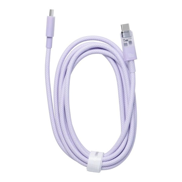 Baseus USB-C till USB-C kabel 2m 100W - Lila