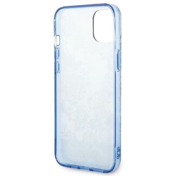 GUESS iPhone 14 Plus -kuori Porcelain Collection - Sininen Blå
