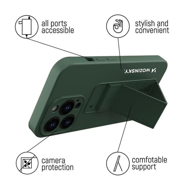 Wozinsky Xiaomi Poco M4 Pro 5G Taske Kickstand Silikone - Marineblå Blå