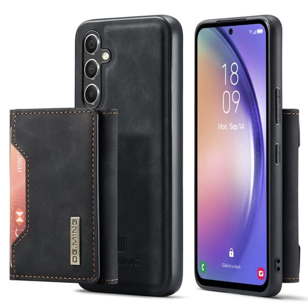 DG.MING Samsung Galaxy A54 5G Konstläder Plånboksfodral Svart
