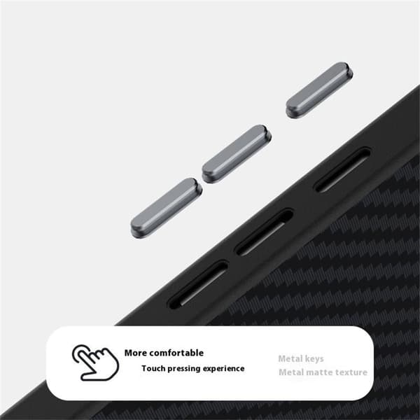 ABEEL Mobilskal till Google Pixel 9a MagSafe Kolfiber Svart/Silver