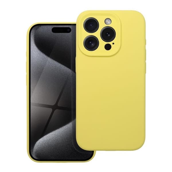 Telefontaske til iPhone 16 Plus Silikone 2mm - Citron Gul