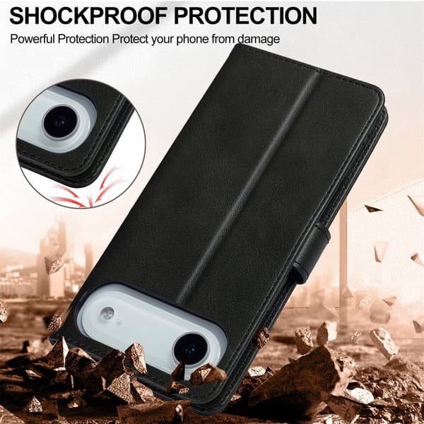 LC.IMEEKE iPhone Air Plånboksfodral Konstläder - Svart