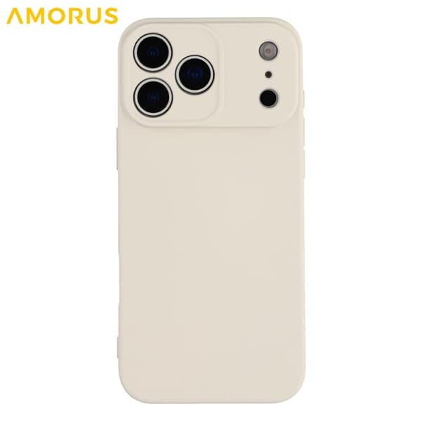 AMORUS Mobilskal till iPhone 17 Pro Precise Cutouts TPU Fiber - Vit Vit