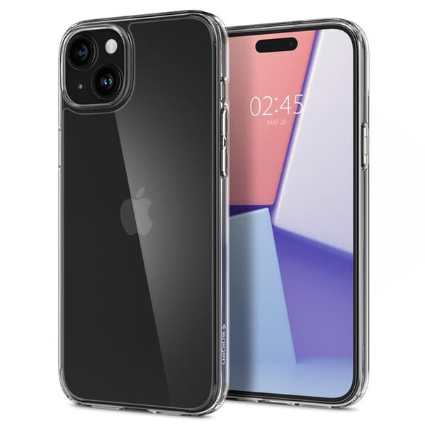Spigen Mobilskal till iPhone 15 Plus Airskin Hybrid - Crystal Clear Transparent