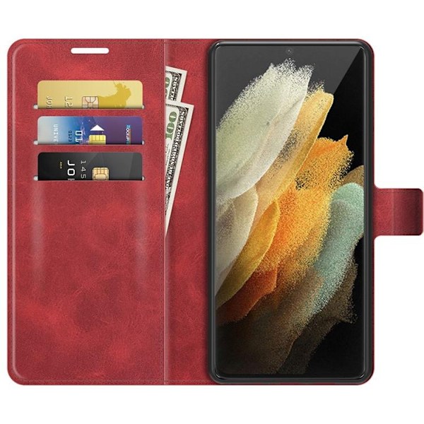 Flip Folio Fodral Galaxy S22 Plus - Röd Röd