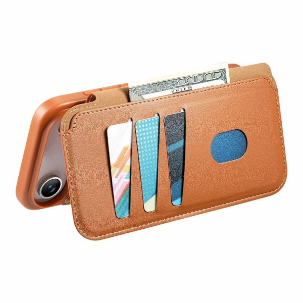 CASENEO iPhone Air Plånboksfodral RFID Blocking Konstläder - Brun
