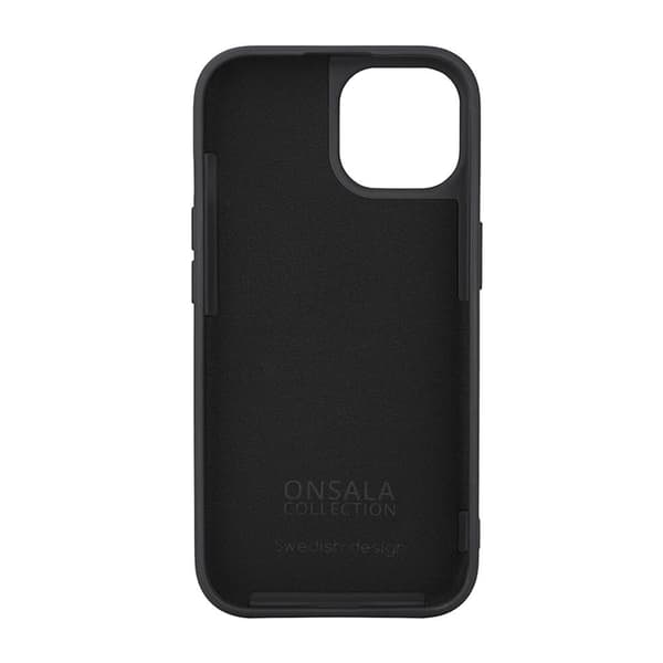 Onsala iPhone 15 -puhelinkuori MagSafe Silikon - Musta Black
