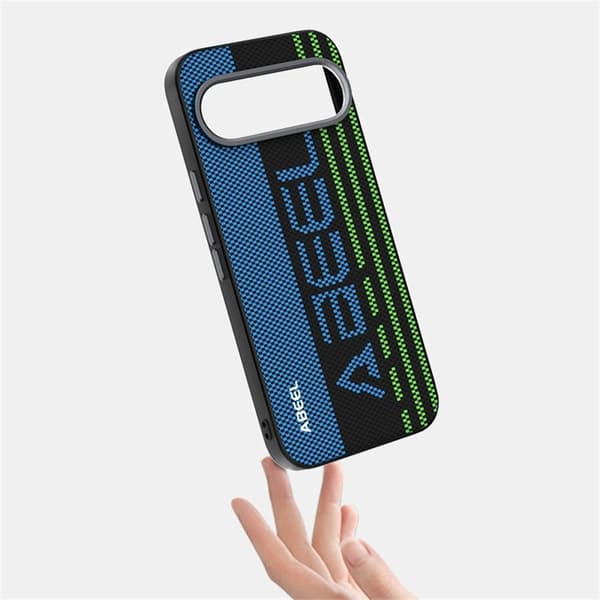 ABEEL Mobilskal till Google Pixel 10 Pro MagSafe PC TPU Läder Svart