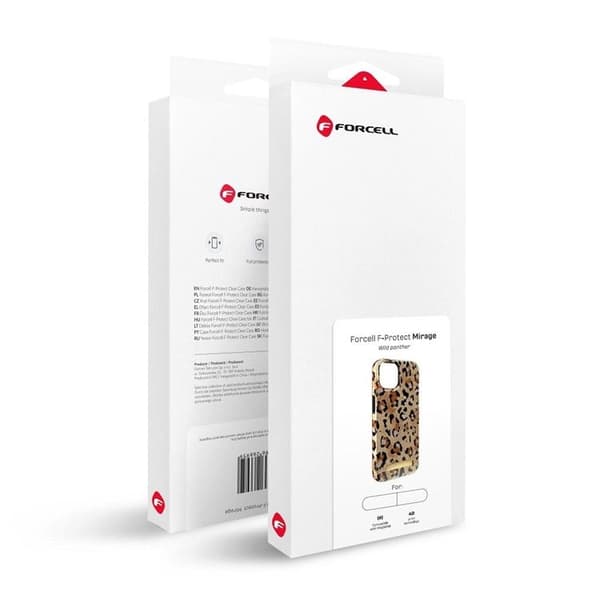 Forcell iPhone 15 Plus Mobilskal Magsafe Mirage - Wild Panther Brun