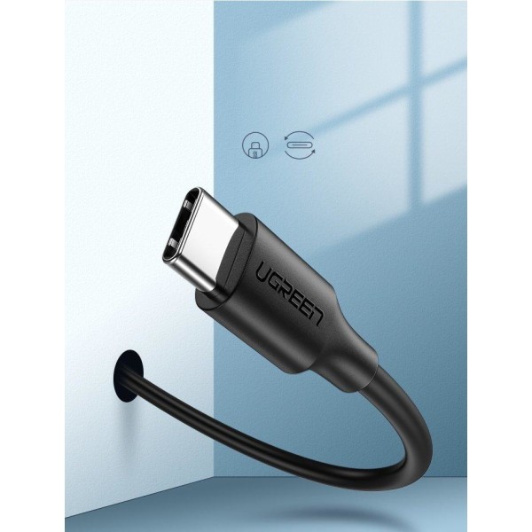 UGreen USB - USB-C Kabel 3A 3m Svart Svart