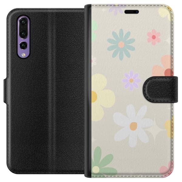 Pungcover til Huawei P20 Pro med falmende blomster