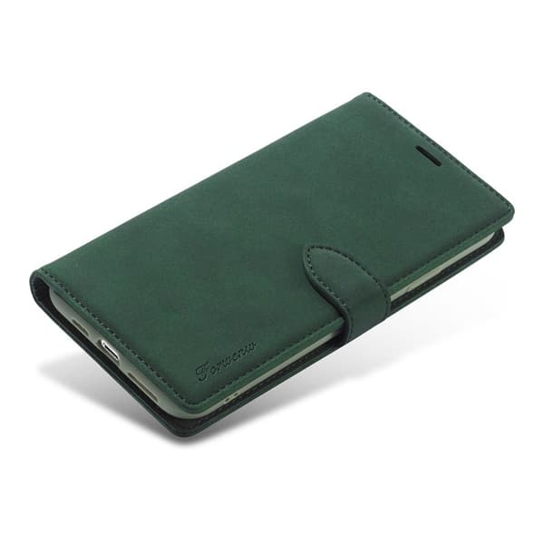 FORWENW F1 Series Plånboksfodral för iPhone 11 Pro Konstläder - Grön