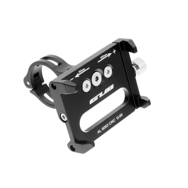 Mobilholder til cykel GUB G85 Sort til mobiltelefon Metal Black