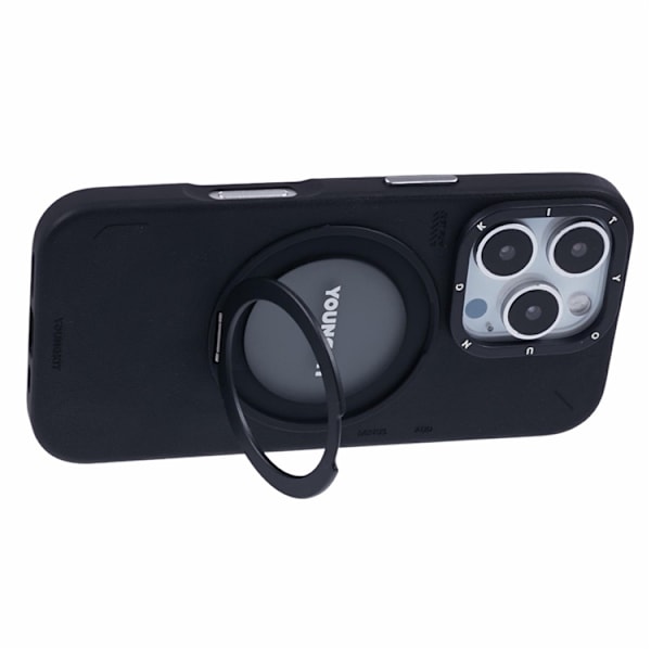 Youngkit Mobilskal till iPhone 16 Pro Max Magafe Rotating Kickstand Svart