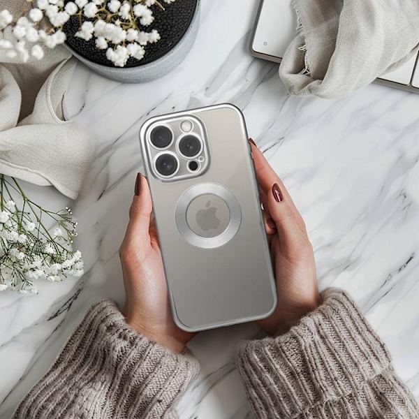 Mobilskal till iPhone 16e Glam - Silver Silver