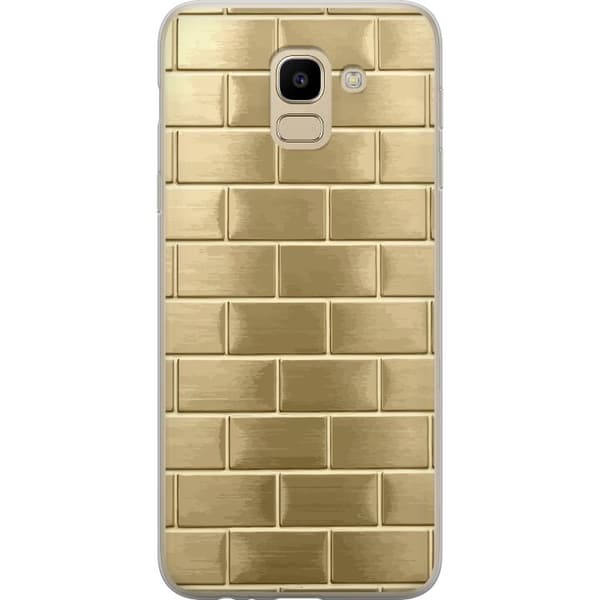 Mobilskal till Samsung Galaxy J6 med Gyllene Murstenar